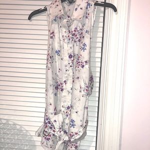 MaxMara sleeveless belted through button down